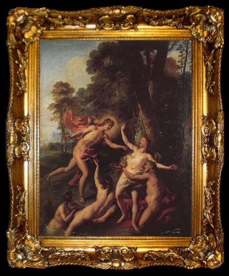 framed  Jean-Francois De Troy Apollo and Daphne, ta009-2